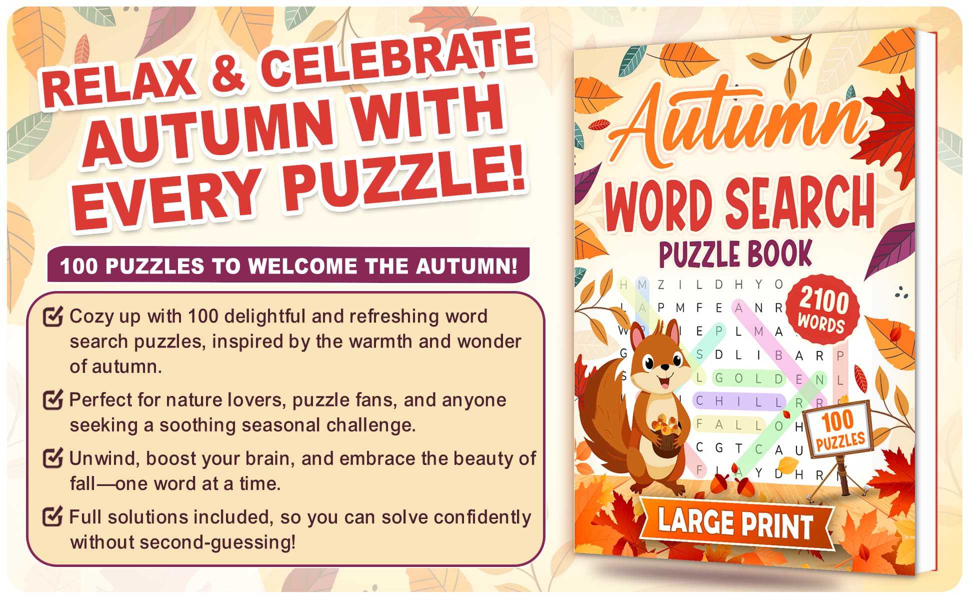 Autumn Word Search - Preview 1