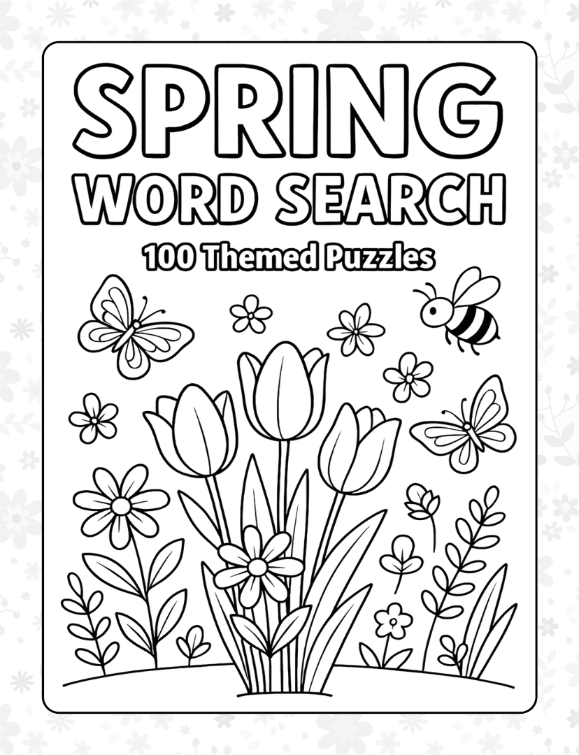 Spring Word Search - Page 1