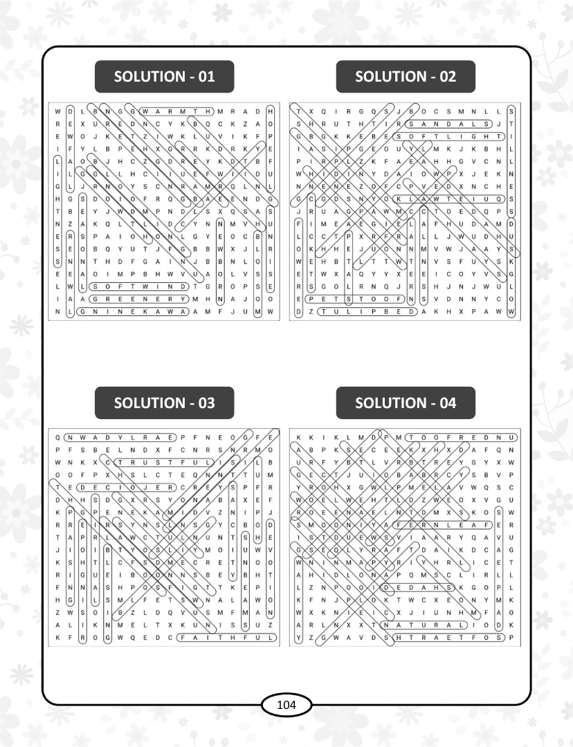 Spring Word Search - Page 104
