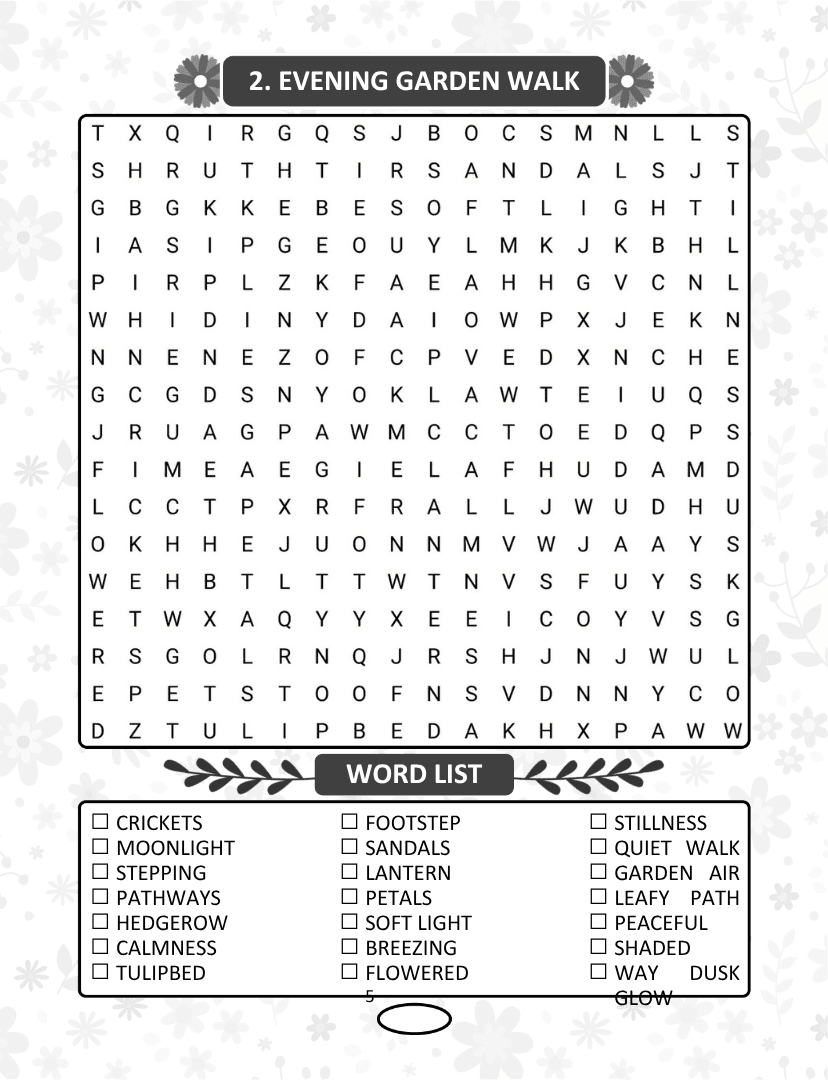 Spring Word Search - Page 5
