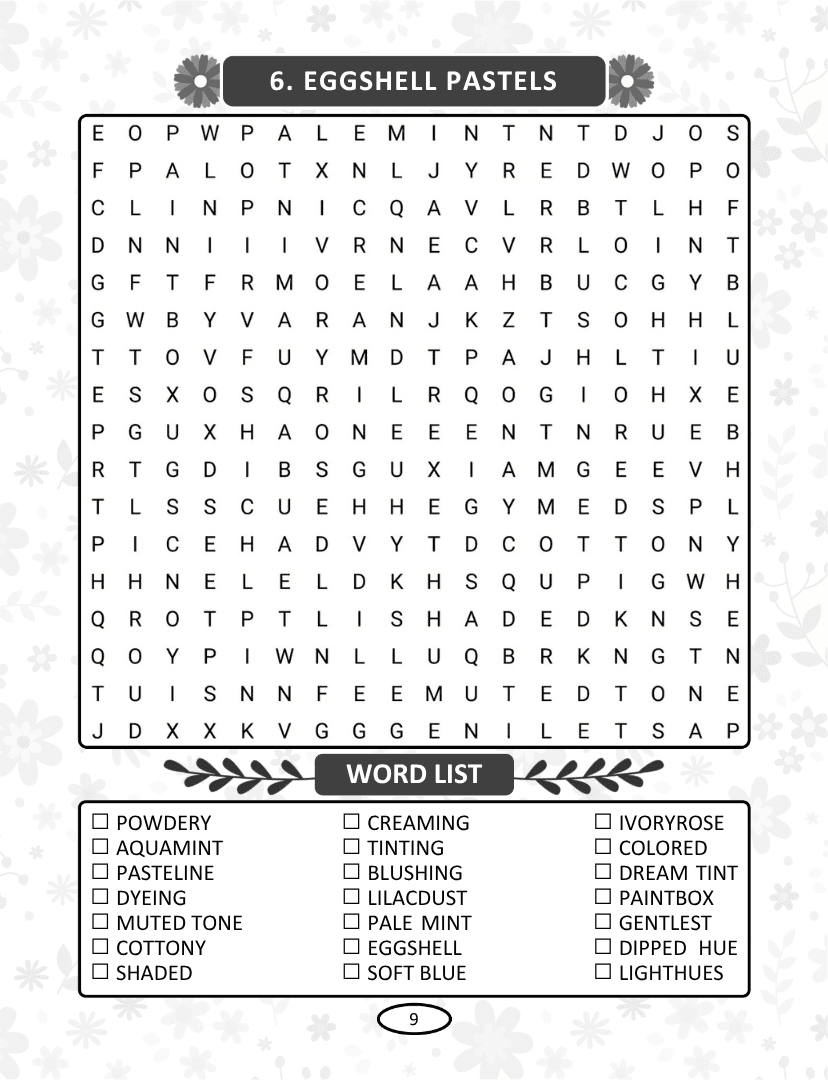 Spring Word Search - Page 9