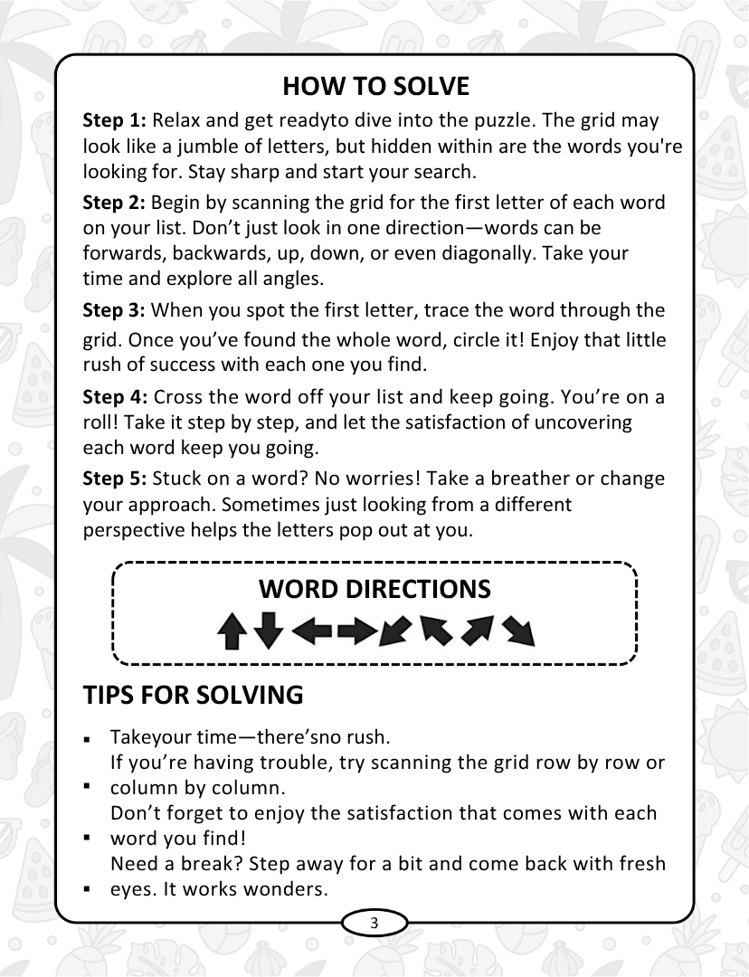 Summer Word Search - Page 3