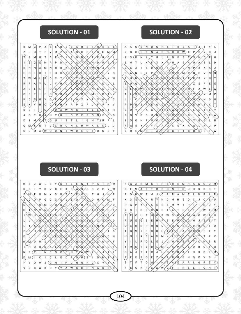 Winter Word Search - Page 104
