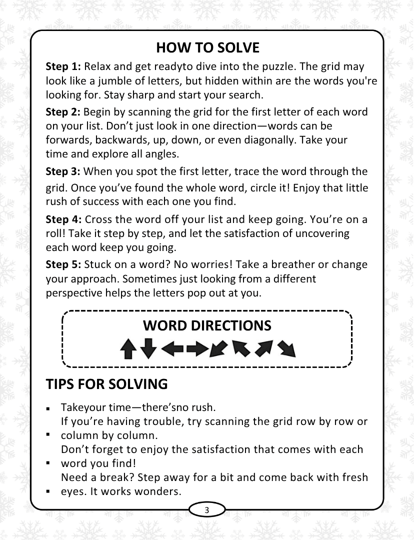 Winter Word Search - Page 3