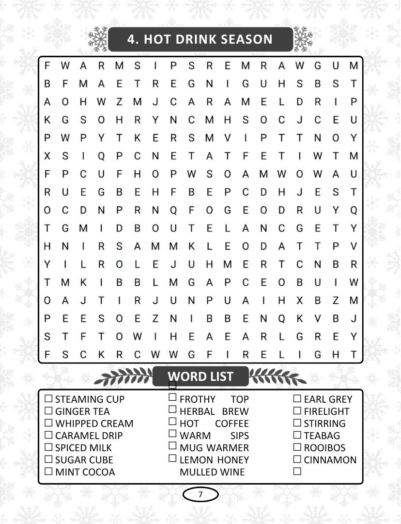 Winter Word Search - Page 7
