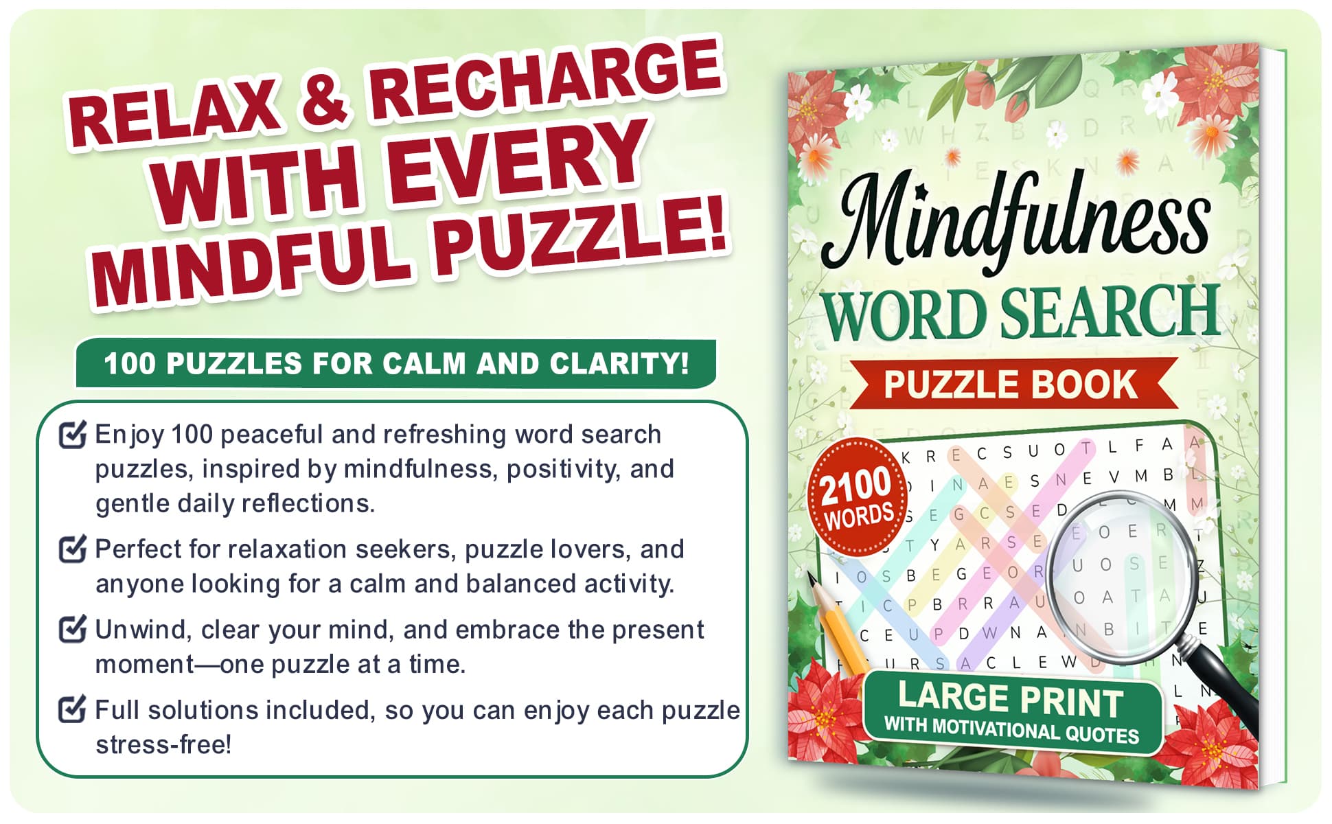 Mindfulness Word Search - Preview 1