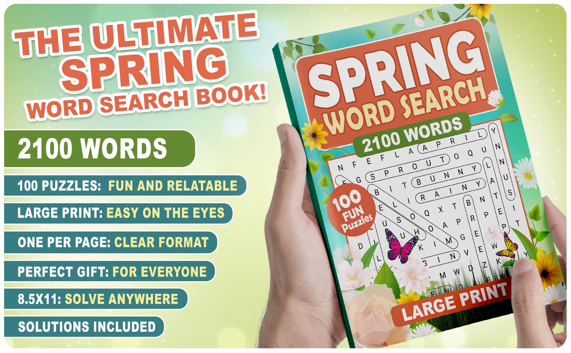 Spring Word Search - Preview 3