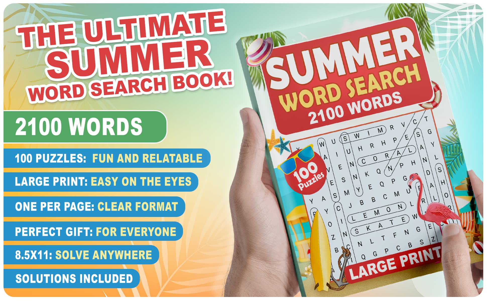 Summer Word Search - Preview 1