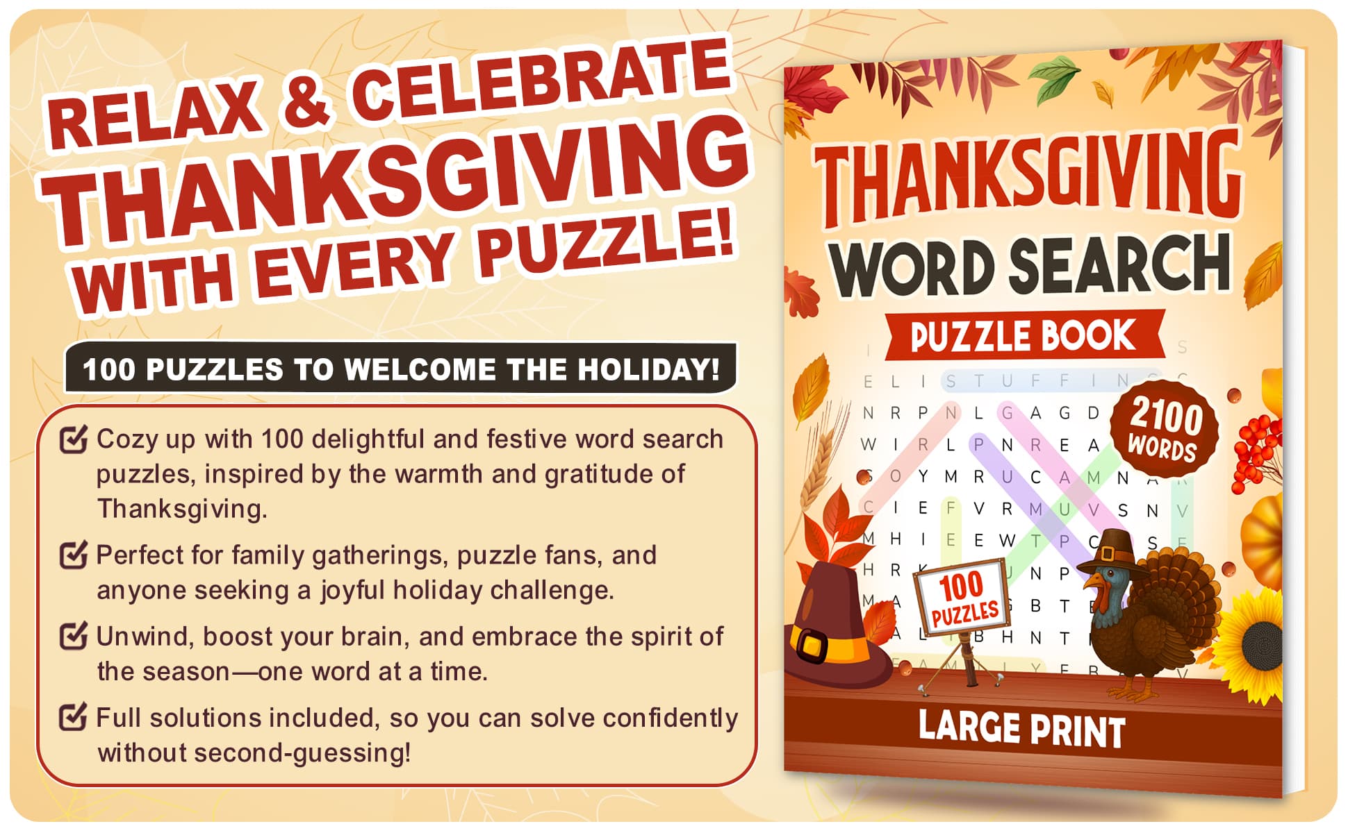 Thanksgiving Word Search - Preview 1