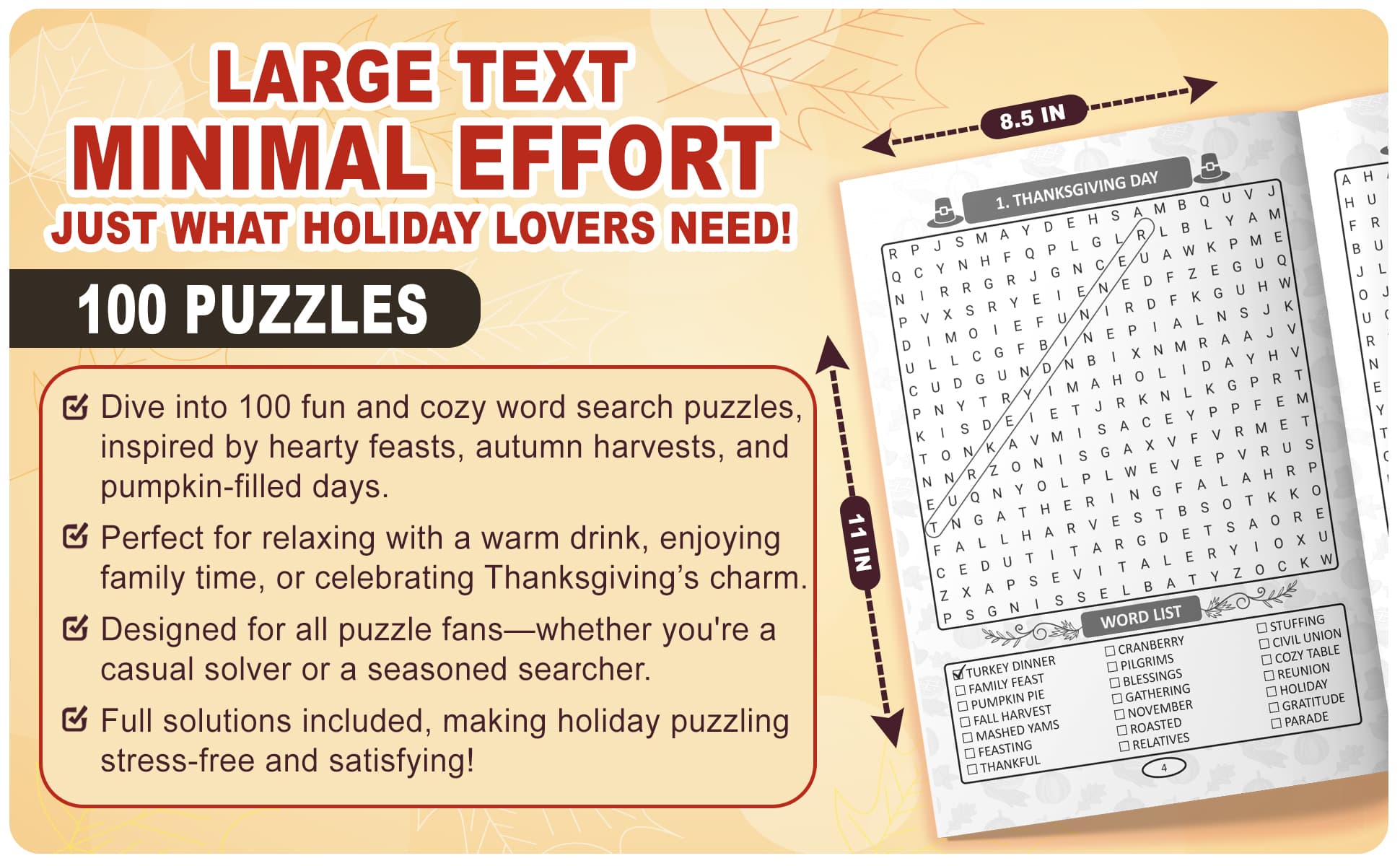 Thanksgiving Word Search - Preview 2