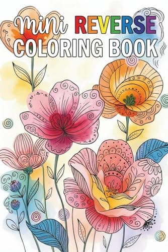 Mini Reverse Coloring Book